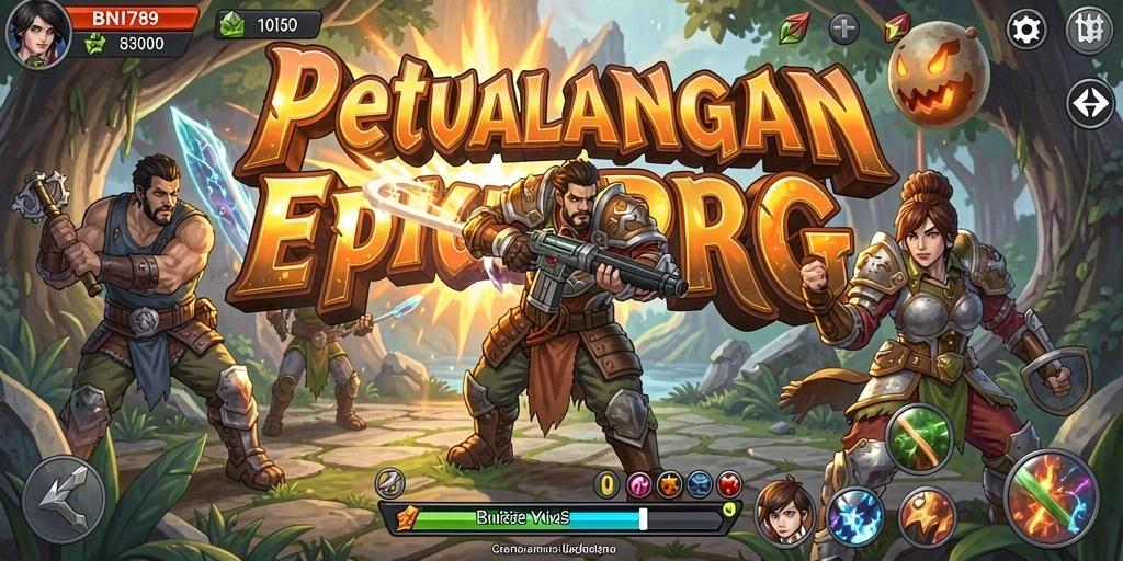 Tampilan menakjubkan dari gameplay RPG BNI789 dengan petualangan seru.