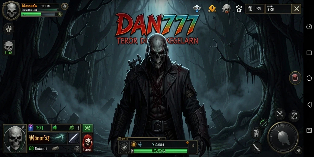 Tampilan gameplay menegangkan dalam DAN777 saat menghadapi makhluk menyeramkan.