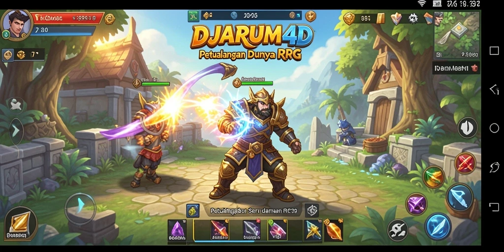 Screenshot menampilkan aksi seru dalam permainan RPG DJARUM4D.