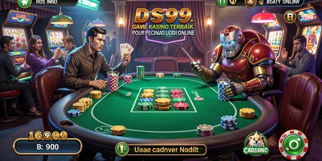 Tampilan gameplay menarik di DS99 yang menghadirkan suasana kasino.