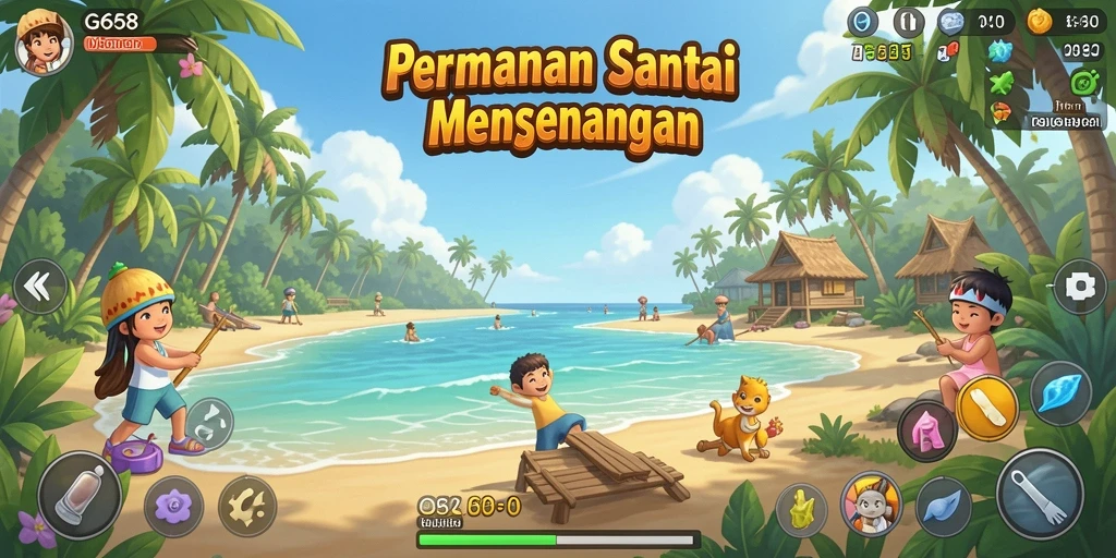 Screenshot utama G668 menampilkan keseruan gameplay casual yang menyenangkan.