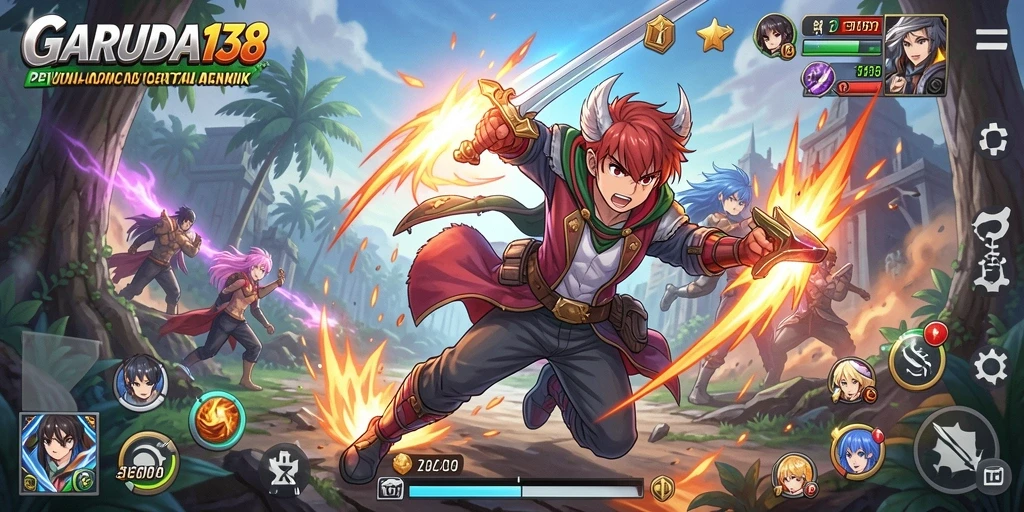 Gameplay seru GARUDA138 dengan karakter anime yang menarik.