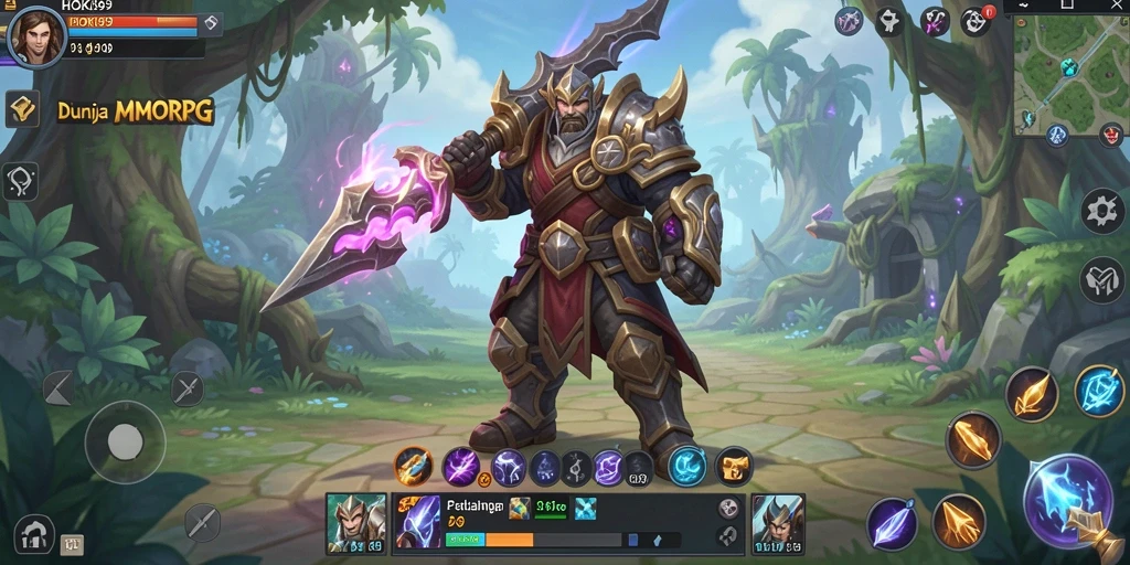 Tangkapan layar gameplay HOKI99 menampilkan aksi seru dalam dunia MMORPG.