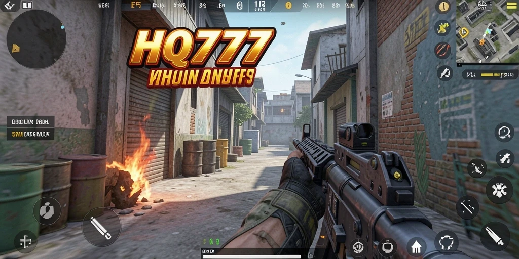 Screenshot menunjukkan aksi mendebarkan dalam gameplay FPS.