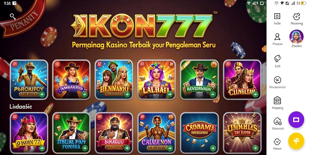 Screenshot gameplay IKON777 menunjukkan aksi kasino yang mendebarkan.
