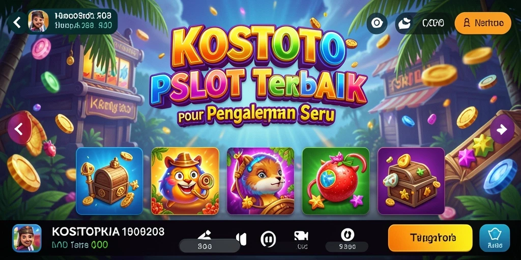 Screenshot gameplay KOSTOTO menampilkan keseruan bermain slot.
