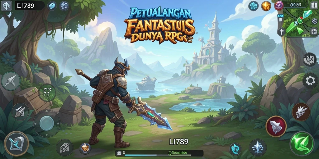 Tangkapan layar menunjukkan aksi seru dalam gameplay RPG.