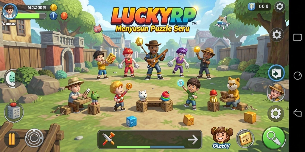 Tampilan gameplay LUCKYRP yang menarik dan penuh tantangan.
