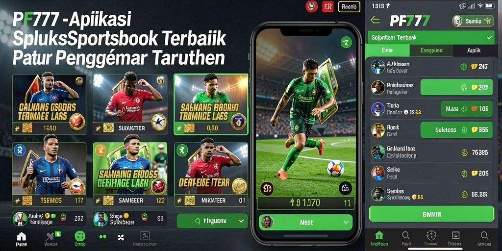 Tampilan screenshot menunjukkan pengalaman seru bermain Sportsbook.