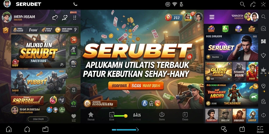 Tampilan antarmuka aplikasi SERUBET yang modern dan efisien.