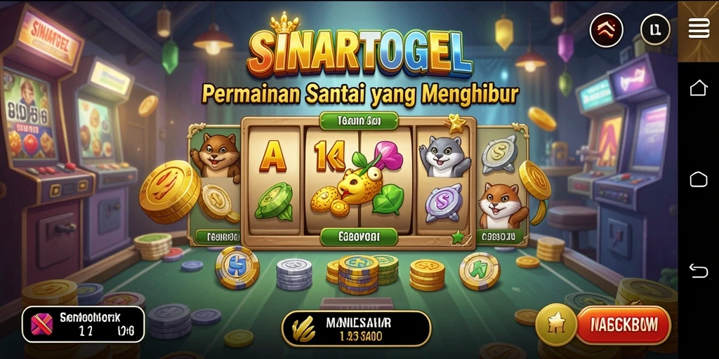 Tampilan gameplay luar biasa dari SINARTOGEL dengan grafis yang cerah.