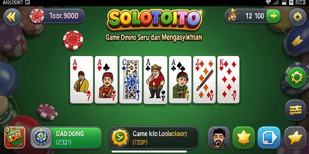 Screenshot menunjukkan gameplay seru dan menantang di SOLOTOTO.