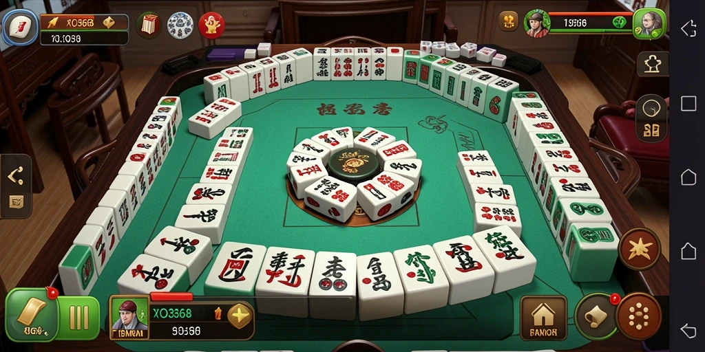 Tampilan menarik dari gameplay XO368 menunjukkan keseruan permainan Mahjong.